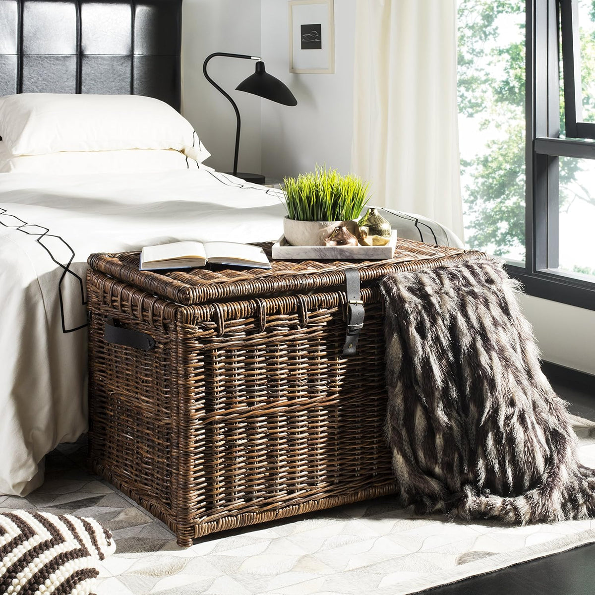 Decorative Wicker Storage Chests