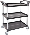 3‑Tier Heavy‑Duty Rolling Utility Service Cart