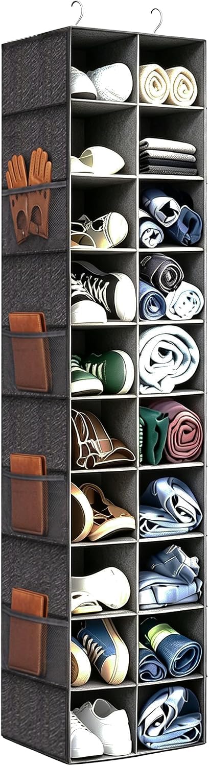 Foldable Hanging Closet Shoe Storage Organizer