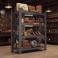 4‑Tier Heavy‑Duty Adjustable Metal Garage Storage Rack