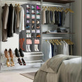 Gray Hanging Closet Shoe Storage Organizer