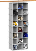 Gray Hanging Closet Shoe Storage Organizer